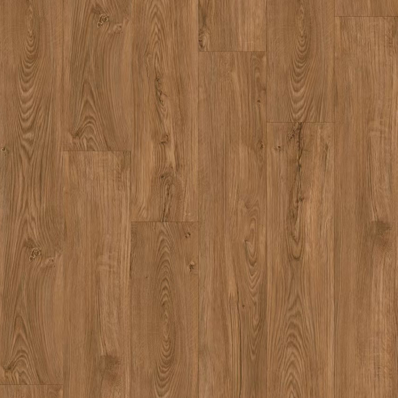 Varm brun eik tremønster SPC Klikk Vinylplankegulv