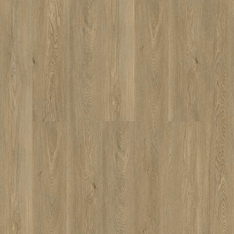 Brunaktig-grønn eikekorn preget i register Ultra-Quiet Click Vinyl Plank Flooring