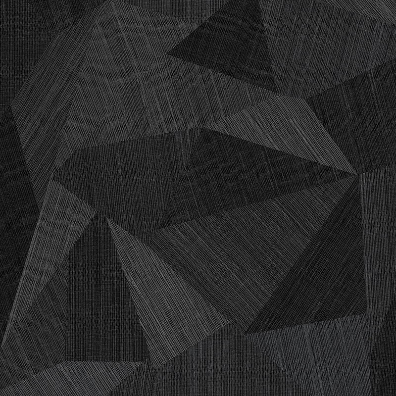 Mørkegrå Geometrisk Patchwork Teppetekstur ABA Click Vinylplankegulv